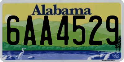 AL license plate 6AA4529