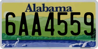 AL license plate 6AA4559