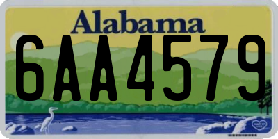 AL license plate 6AA4579