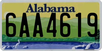 AL license plate 6AA4619