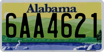 AL license plate 6AA4621