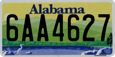 AL license plate 6AA4627