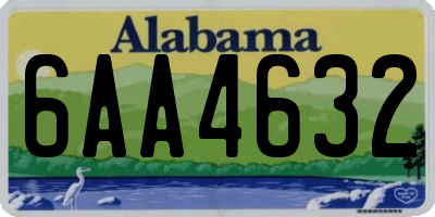 AL license plate 6AA4632