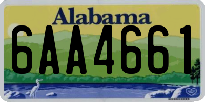AL license plate 6AA4661