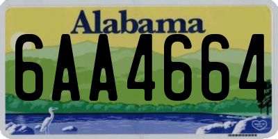 AL license plate 6AA4664