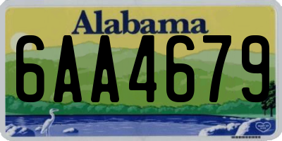 AL license plate 6AA4679
