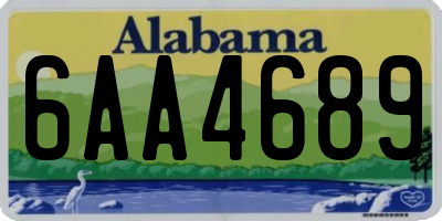 AL license plate 6AA4689