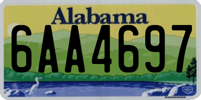 AL license plate 6AA4697