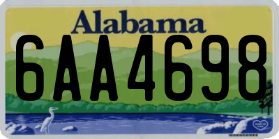 AL license plate 6AA4698