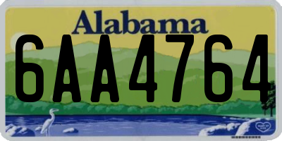 AL license plate 6AA4764
