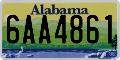 AL license plate 6AA4861