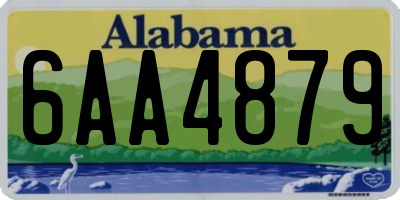 AL license plate 6AA4879