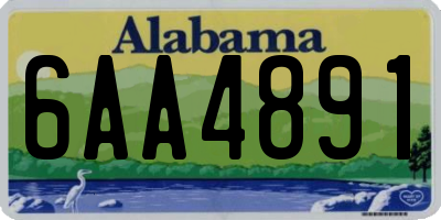 AL license plate 6AA4891