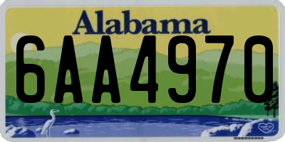 AL license plate 6AA4970