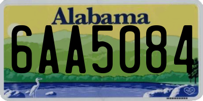 AL license plate 6AA5084