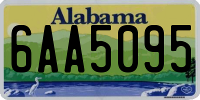 AL license plate 6AA5095