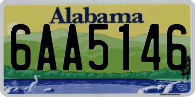 AL license plate 6AA5146