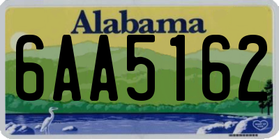 AL license plate 6AA5162