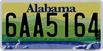 AL license plate 6AA5164