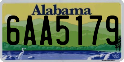 AL license plate 6AA5179