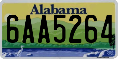 AL license plate 6AA5264