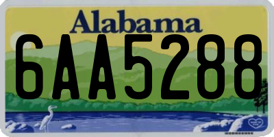 AL license plate 6AA5288