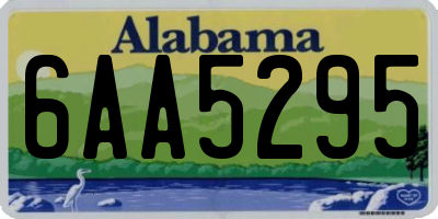 AL license plate 6AA5295
