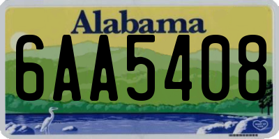 AL license plate 6AA5408