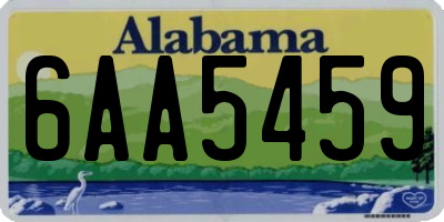 AL license plate 6AA5459