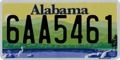 AL license plate 6AA5461