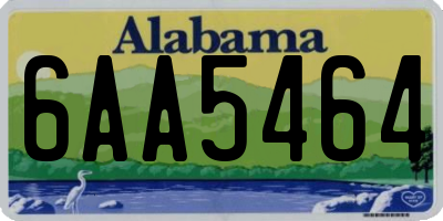 AL license plate 6AA5464