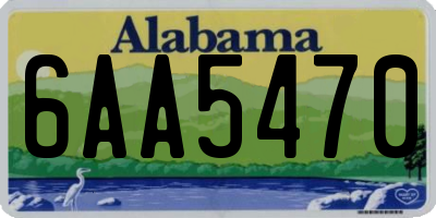 AL license plate 6AA5470