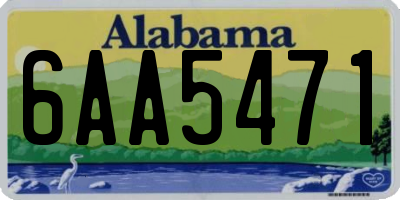 AL license plate 6AA5471