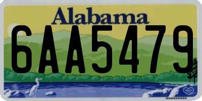AL license plate 6AA5479