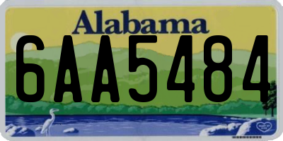 AL license plate 6AA5484