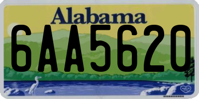 AL license plate 6AA5620