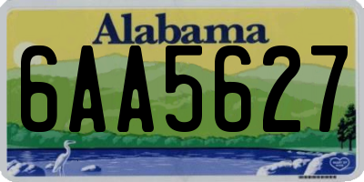 AL license plate 6AA5627