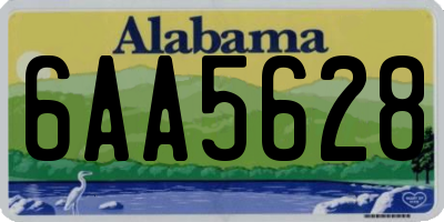 AL license plate 6AA5628