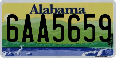 AL license plate 6AA5659