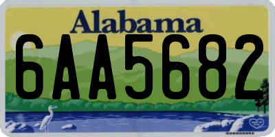 AL license plate 6AA5682