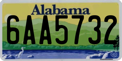 AL license plate 6AA5732