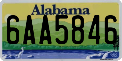 AL license plate 6AA5846