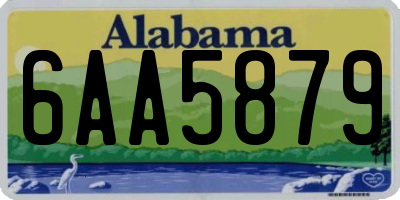 AL license plate 6AA5879