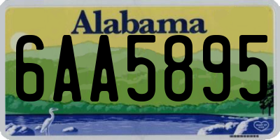 AL license plate 6AA5895