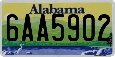 AL license plate 6AA5902