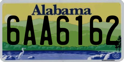 AL license plate 6AA6162