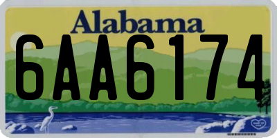 AL license plate 6AA6174