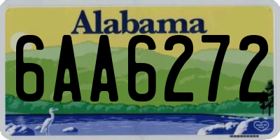 AL license plate 6AA6272