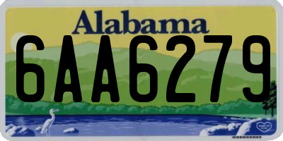 AL license plate 6AA6279