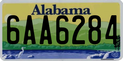 AL license plate 6AA6284